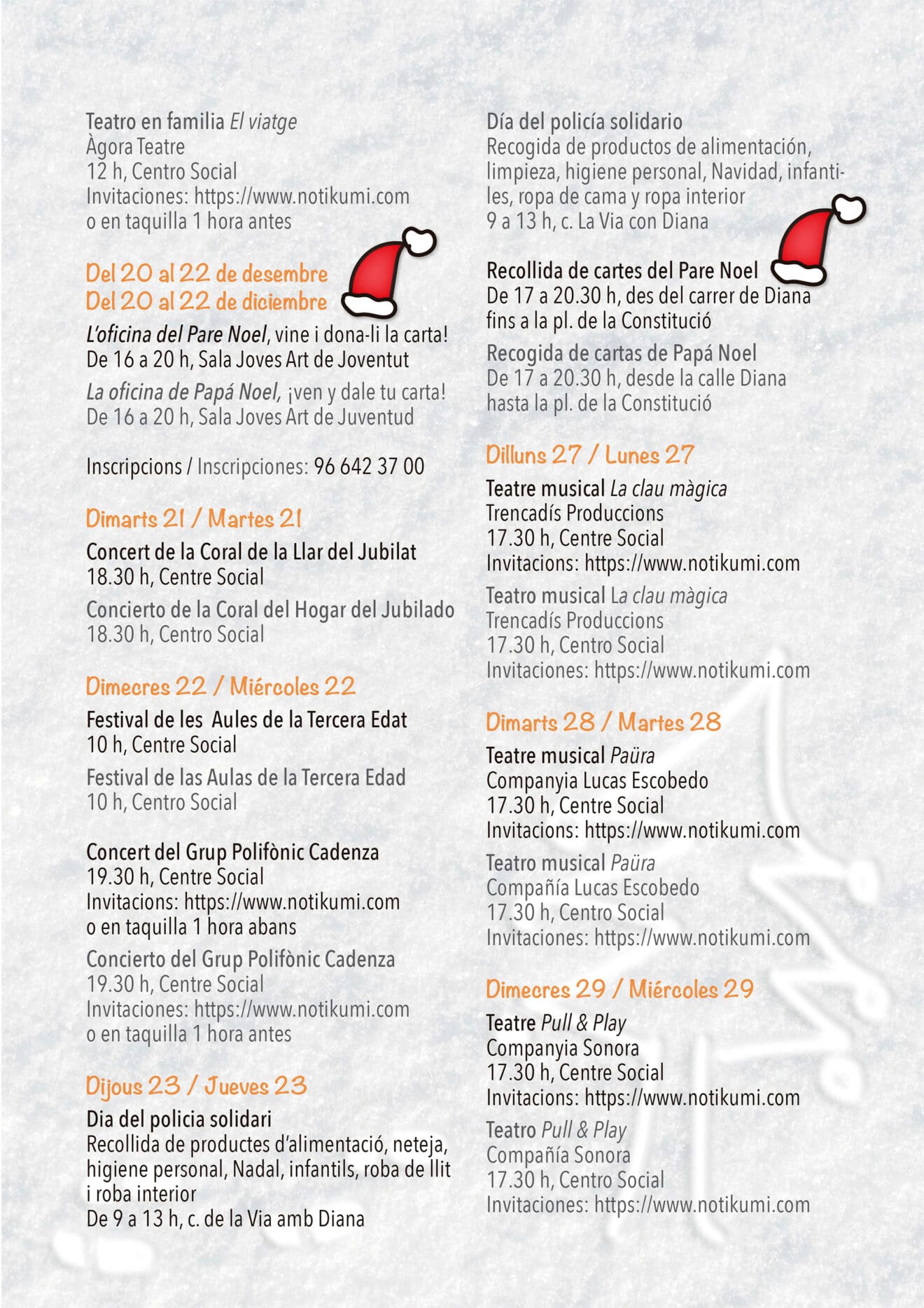 Actividades de Navidad en Dénia