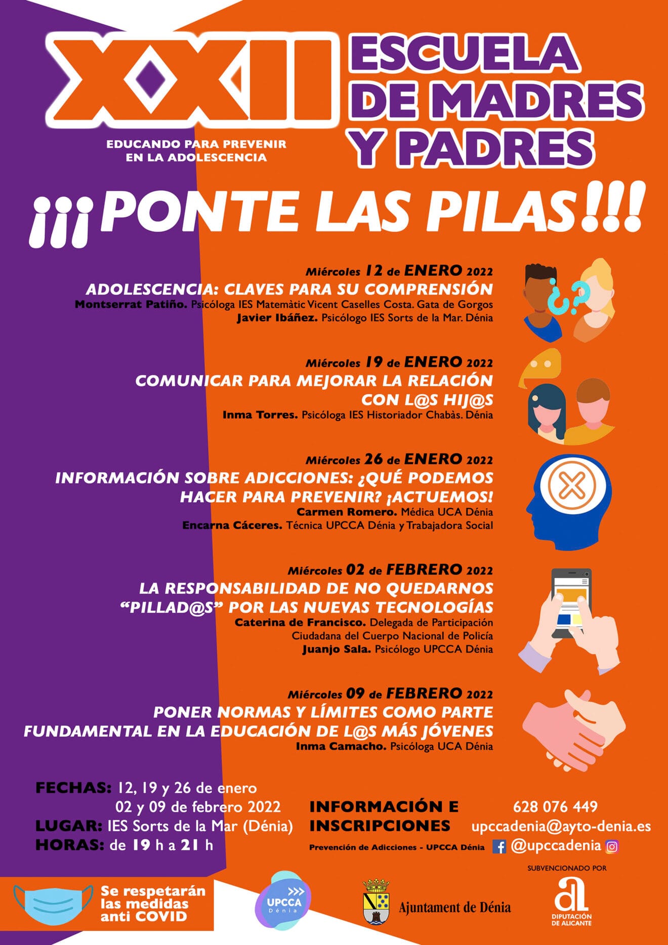 Cartel de la Escuela de padres y madres