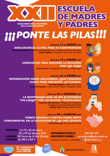 Cartel de la Escuela de padres y madres