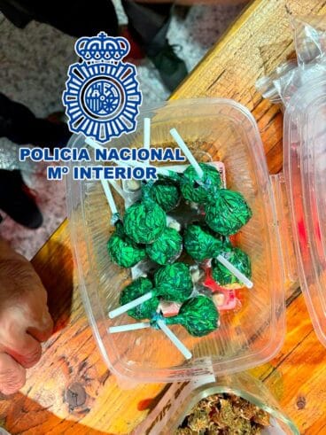 Chupachups con droga en Dénia