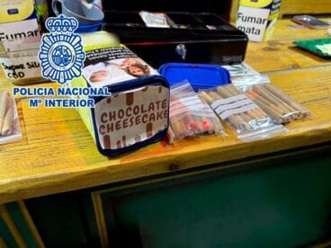 Droga incautada en Asociación Cannabis Dénia