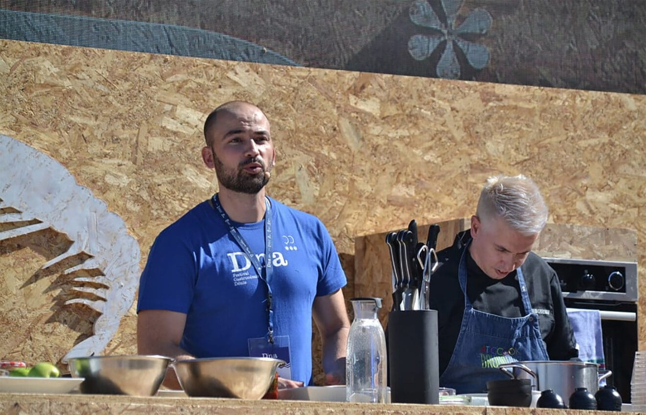 El chef dianense Bruno Ruiz en el D_na
