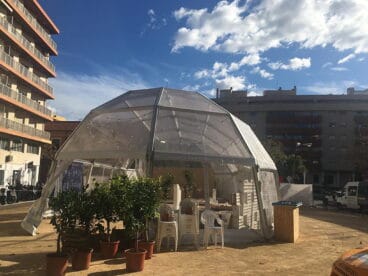 escenario de marques de campo del dna restaurant
