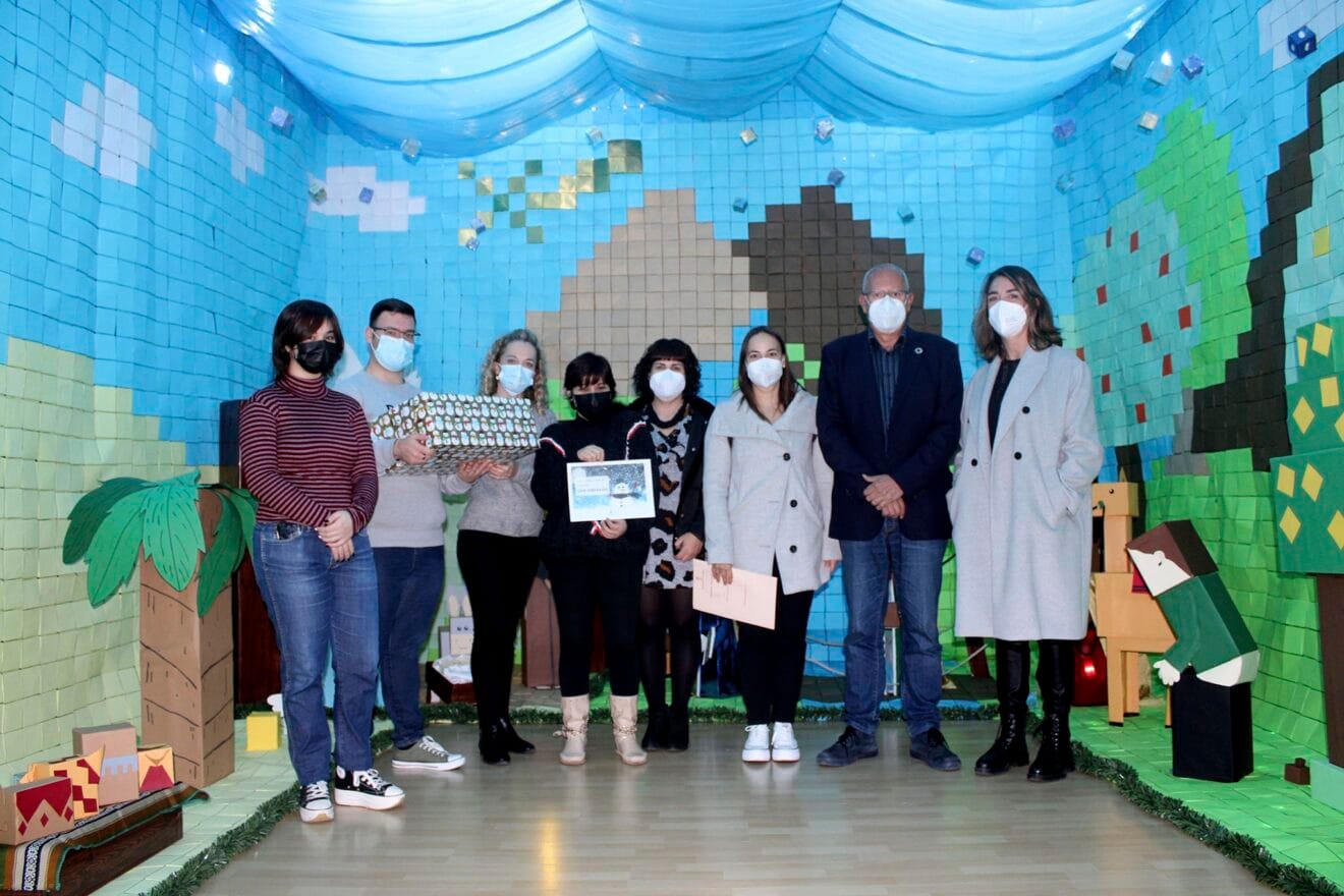 Ganador del pirmer premio del concurso de belenes escolares de Dénia