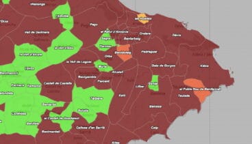 incidencia por municipios el 21 de diciembre de 2021