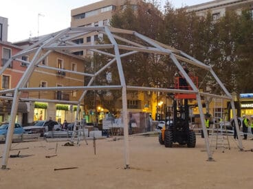 instalacion de uno de los escenarios del dna restaurant