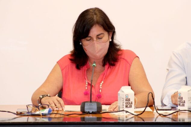 Opinión Populares Dénia: «Balance del 2021» 1 Imagen: María Mut, portavoz del PP de Dénia, durante un pleno