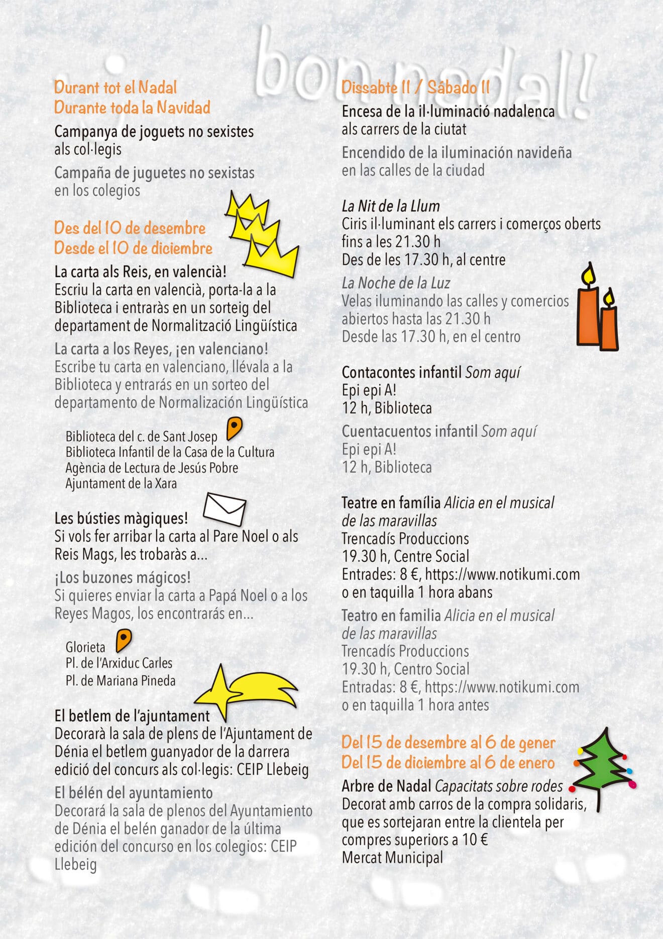 Programa de Navidad en Dénia