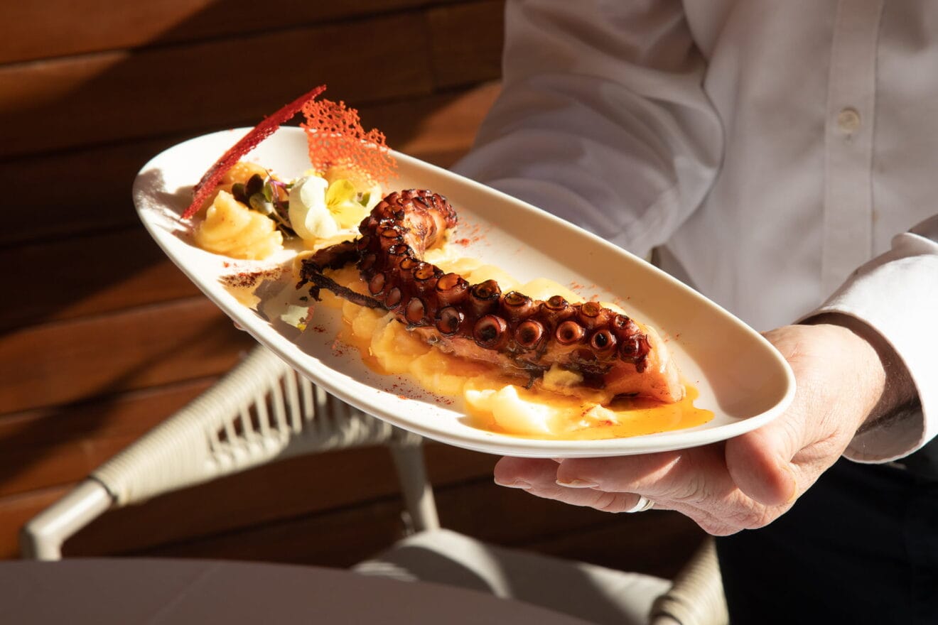 Pulpo fresco en Restaurant Estanyó