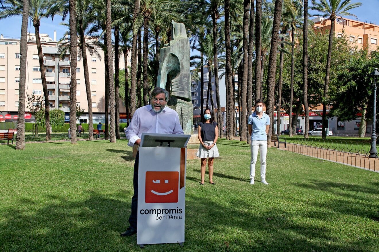 Rafa Carrió durante el acto de Compromís del Nou d'Octubre de 2020