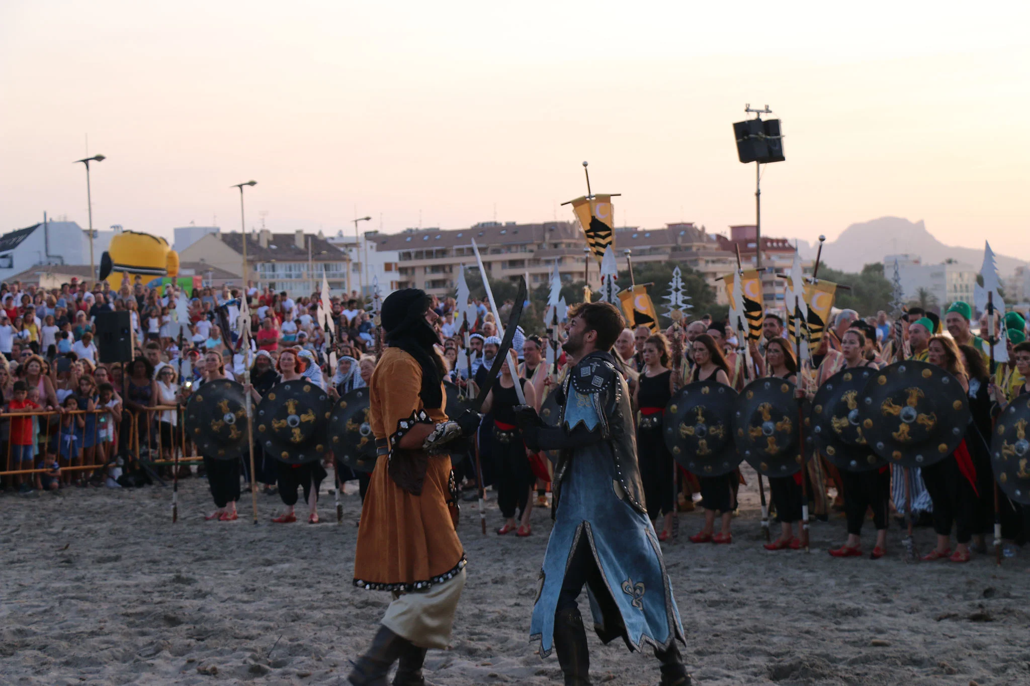 Batalla entre Moros y Cristianos en la playa de Dénia
