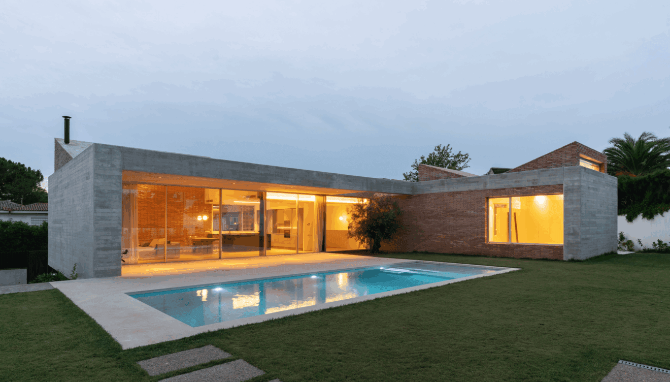 Casa Prunes, espacios abiertos minimalistas