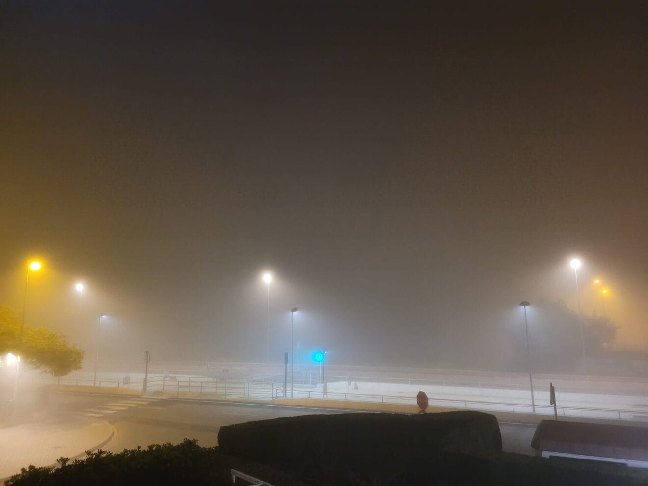 Densa niebla en Dénia