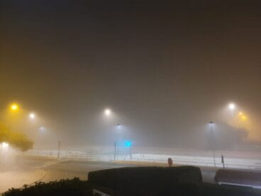 Densa niebla en Dénia