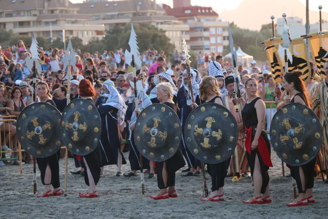 Guerreras moras se preparan para la batalla