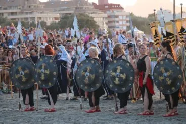 Guerreras moras se preparan para la batalla