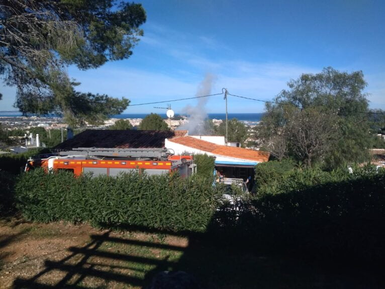incendio en chalet Montgo Denia