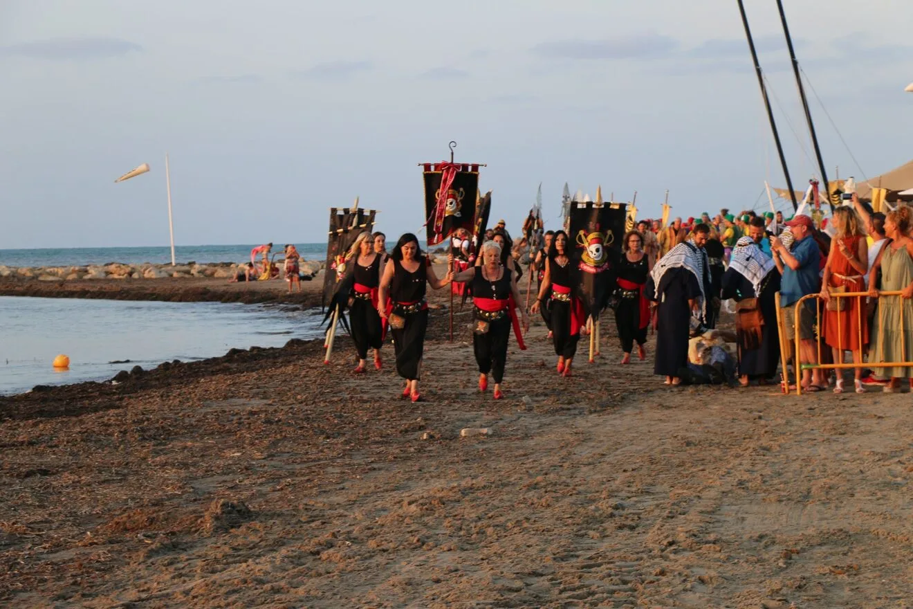 Llegada de la capitanía mora a la playa de Dénia