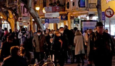 Marqués de Campo abarrotada de gente