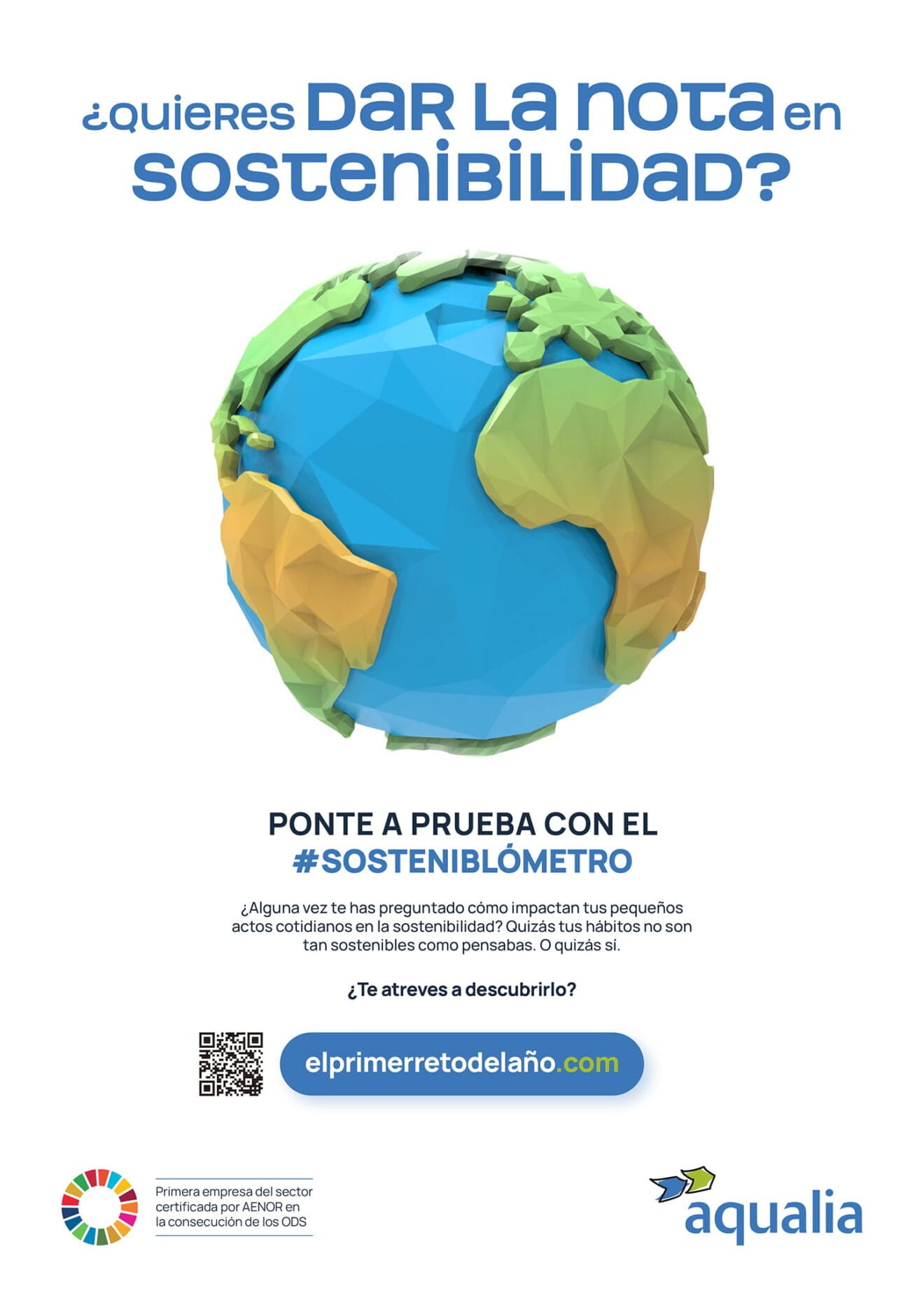 Sosteniblómetro de Aqualia y Centro deportivo Dénia