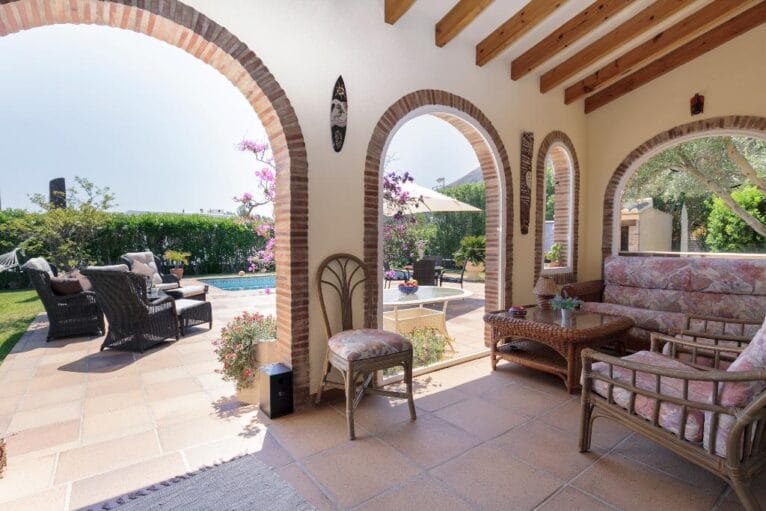Terraza cubierta de Casa Kaba - Quality Rent a Villa