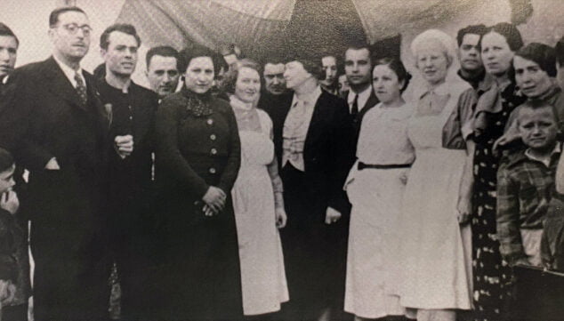 Imagen: Visita de la presidenta del Comité de Mujeres Suecas, Anna Lenah Eldgstrom, al Hogar en marzo de 1938 | Arxiu Municiapal (Donación familia Ivars)