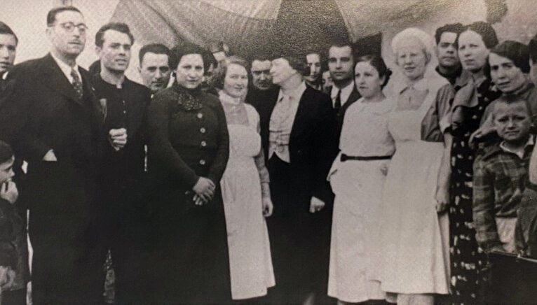 Visita de la presidenta del Comité de Mujeres Suecas, Anna Lenah Eldgstrom, al Hogar en marzo de 1938 | Arxiu Municiapal (Donación familia Ivars)
