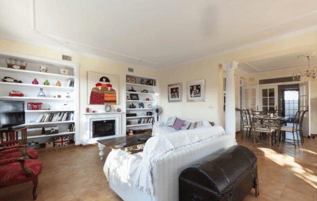 amplio salon comedor de la villa en alquiler quality rent a villa