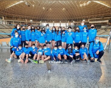 Atletas del Baleària Diànium en el Campeonato Autonómico por equipos Sub14 de Pista Cubierta