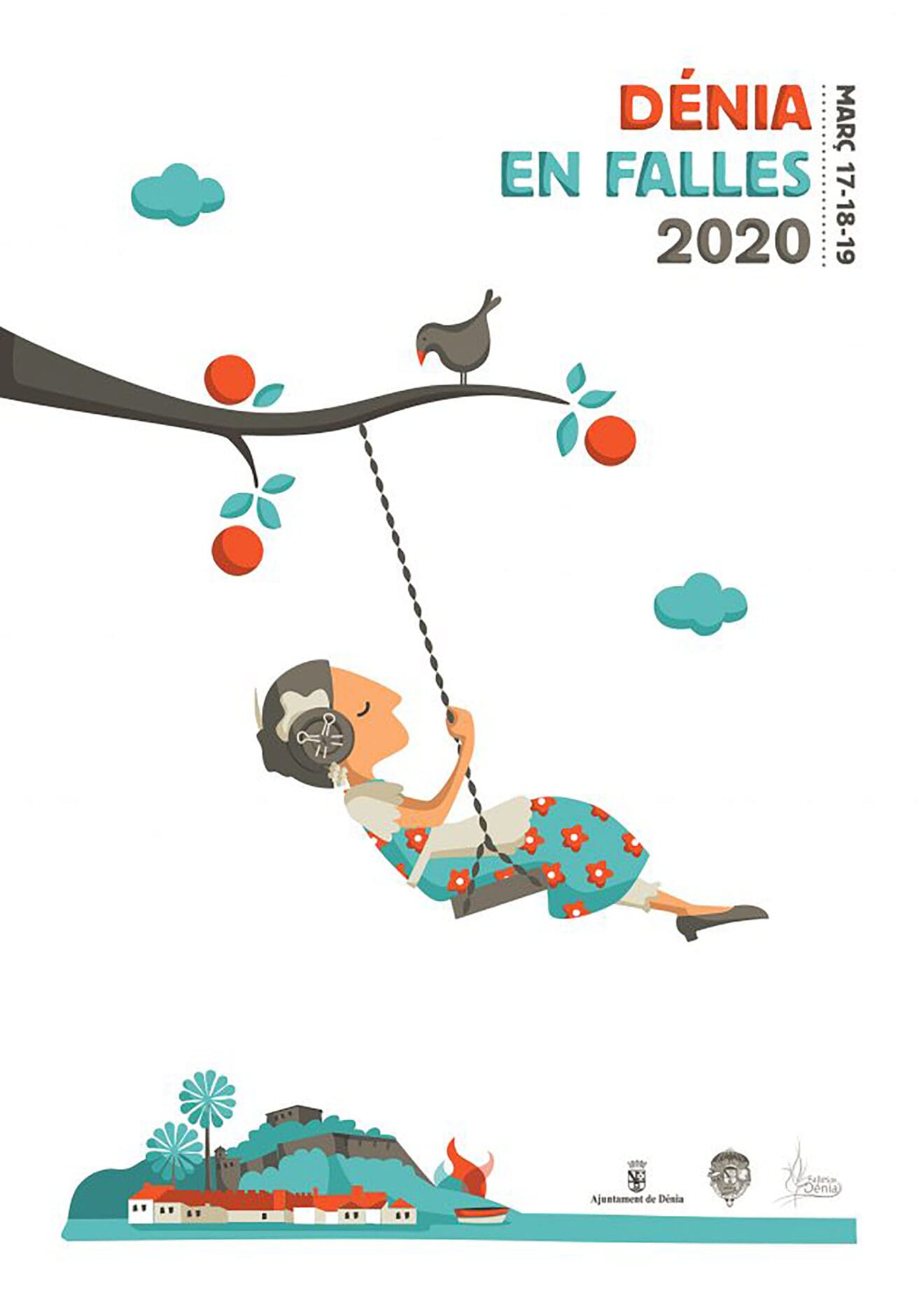 Cartel de las Fallas de Dénia de 2020