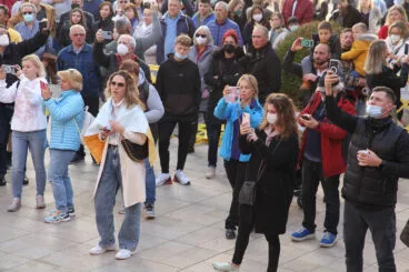 Concentración en Dénia contra la guerra de Ucrania 02