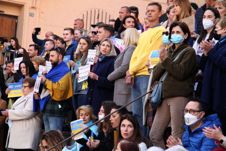 Concentration in Dénia against the war in Ukraine 08