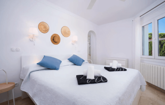 dormitorio doble estilo nordico de villa hidalgo con aguila rent a villa