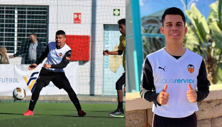 El joven de Dénia que triunfa en el Valencia CF Inclusivo