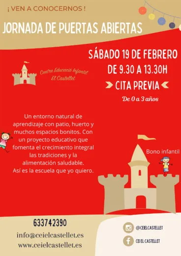 Jornada de puertas abiertas CEI El Castellet