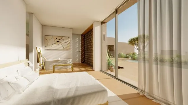 luminoso interior de casa benimaquia de qb arquitectos