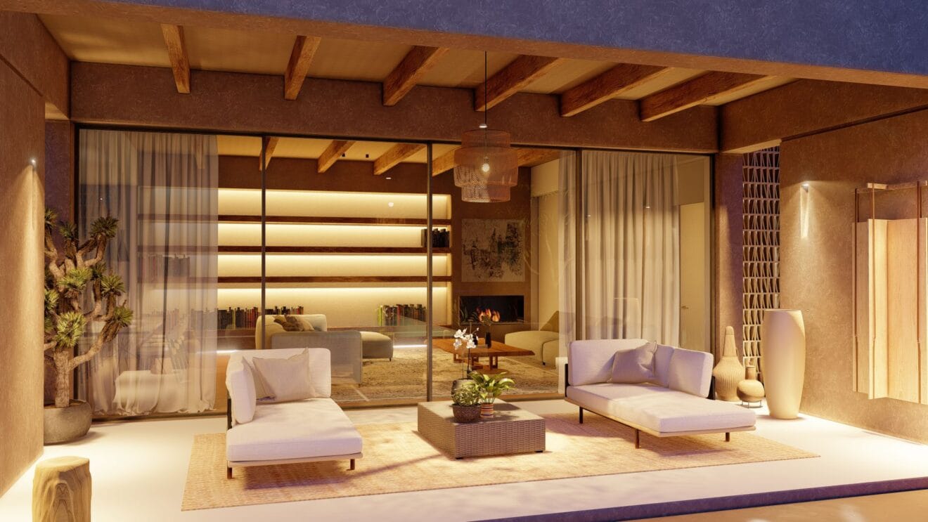 Porche de Casa Benimaquia de QB Arquitectos