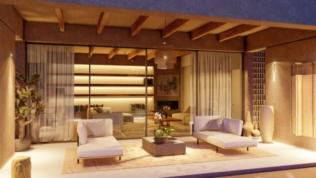 porxo de casa benimàquia de qb arquitectes