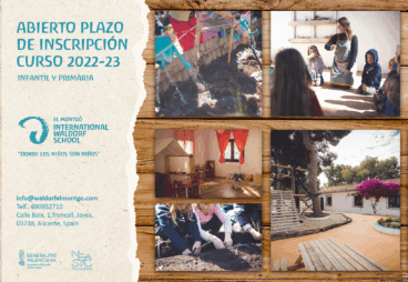Ya está abierto el plazo de incripción en la Escuela Internacional Waldorf El Montgó