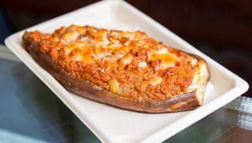 Berenjenas rellenas con Manduc