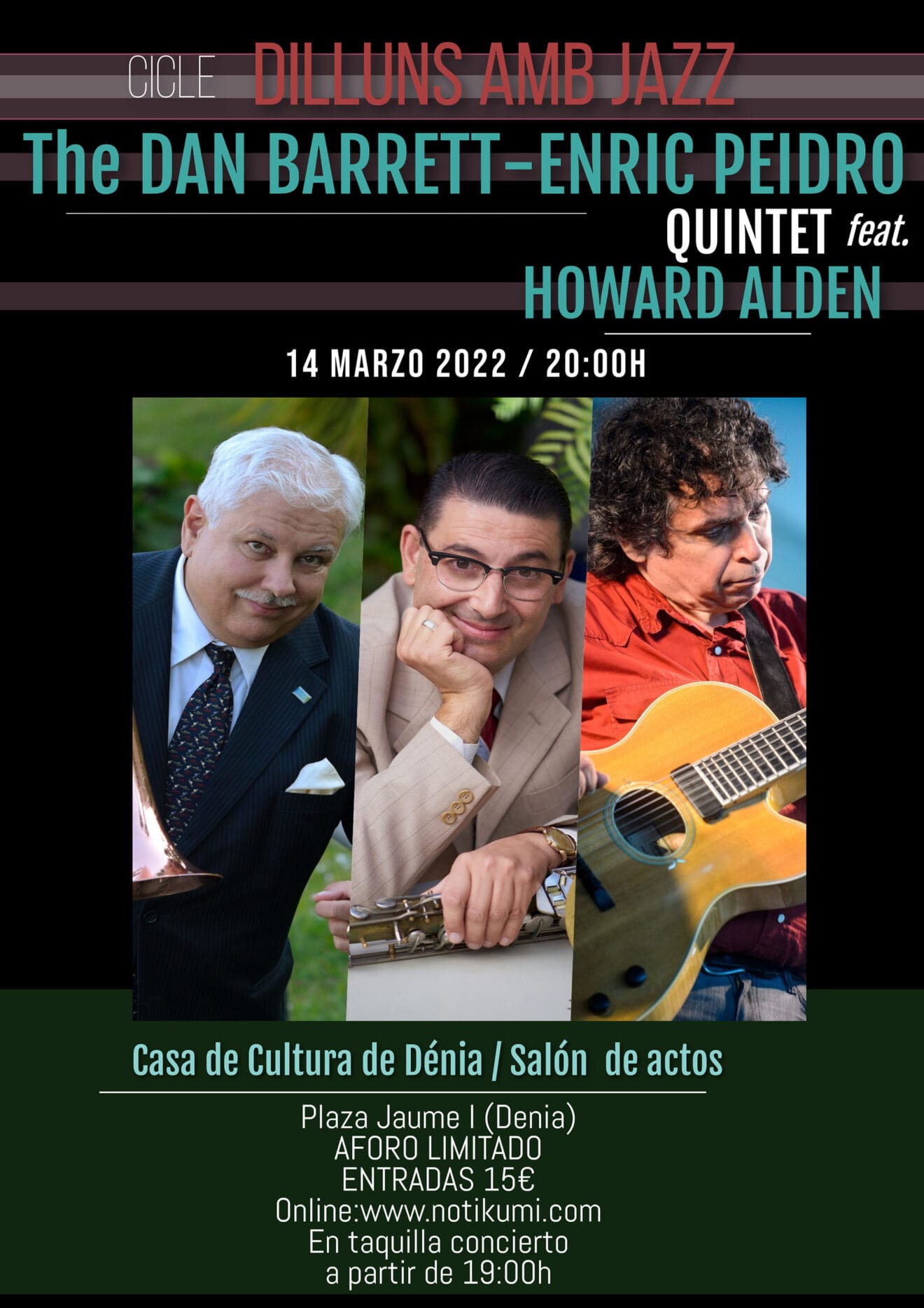 Cartel del Dilluns amb Jazz de marzo