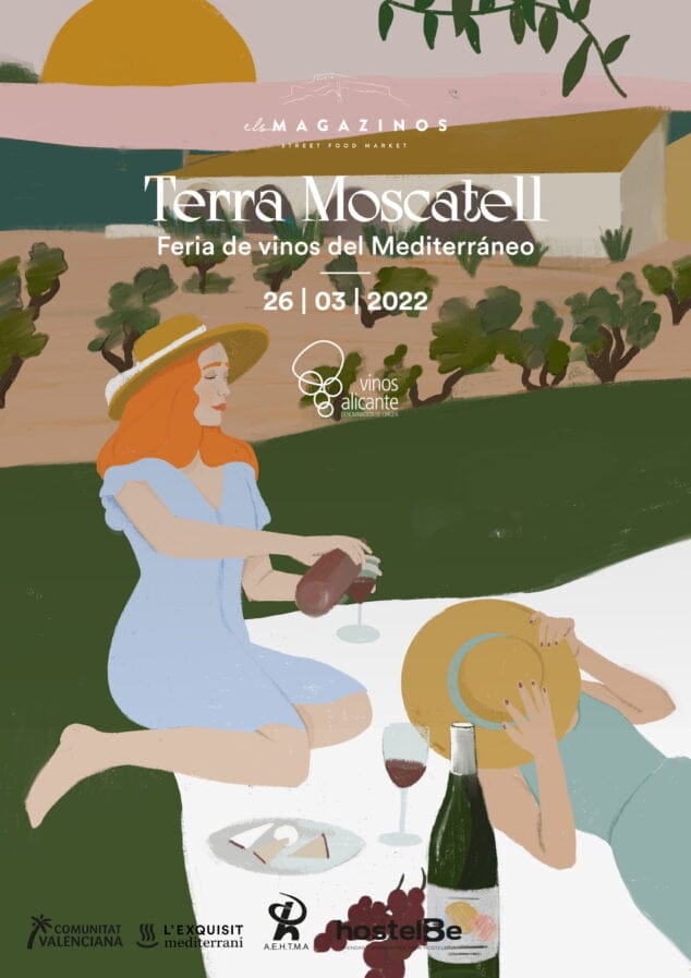 «Terra Moscatell 2022, la feria de vinos del Mediterráneo» llega a Els Magazinos para presumir de producto local 1 Imagen: Cartel Terra Moscatell 2022
