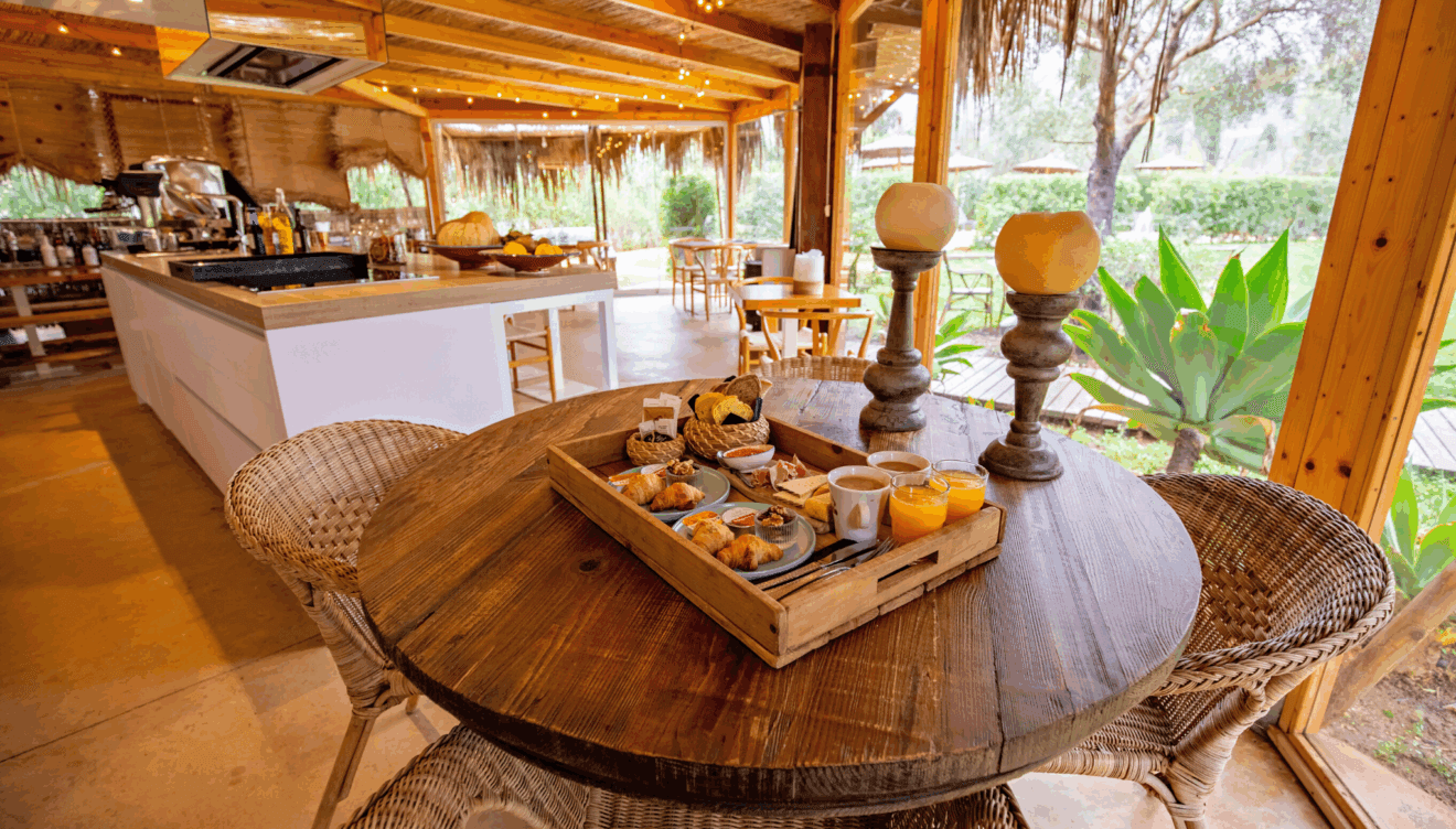 Delicioso desayuno en el mejor entorno