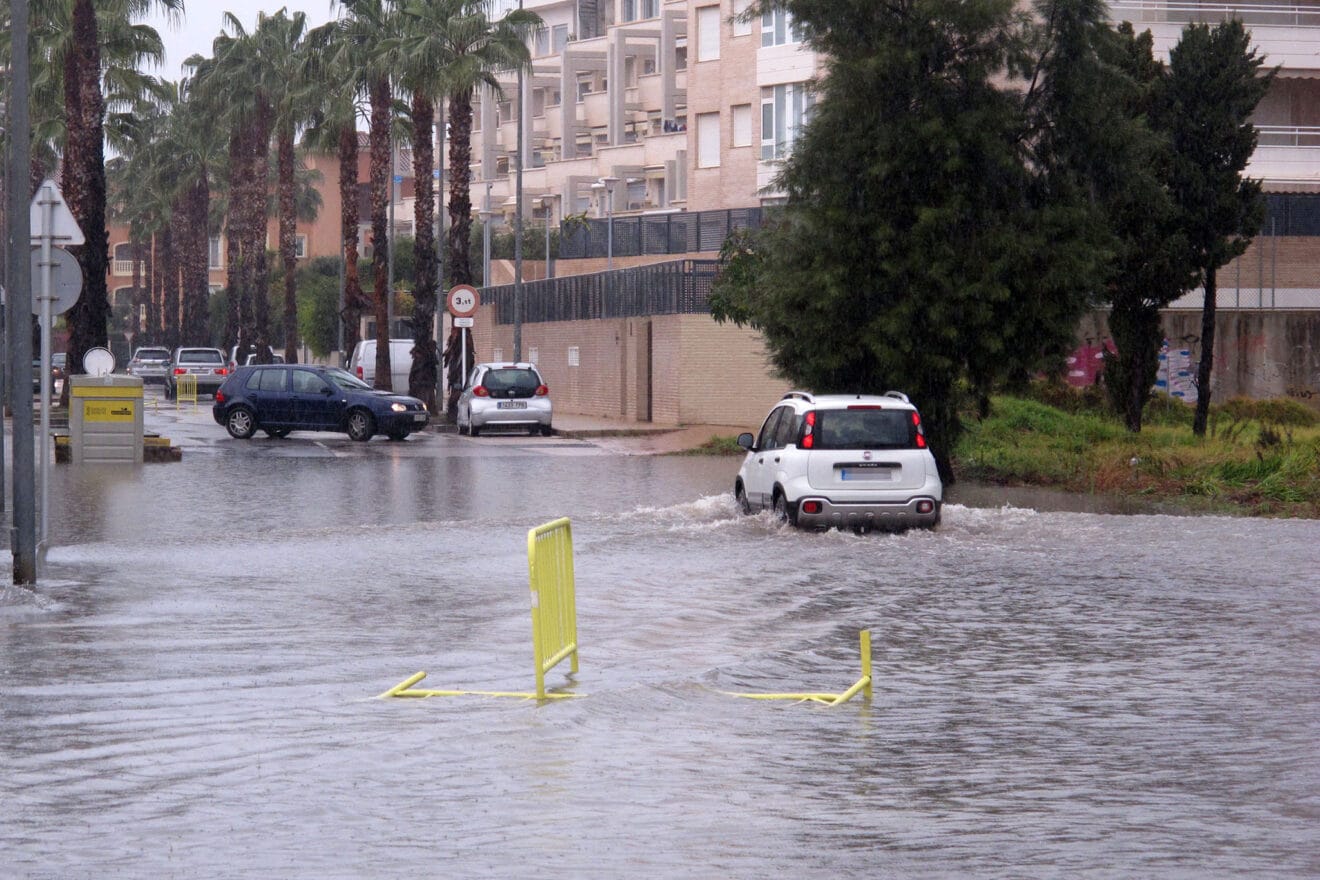 Dénia bajo la lluvia del lunes 06