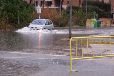 Dénia bajo la lluvia del lunes 08