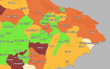 incidencia acumulada por municipios en la marina alta 11 de marzo 2022