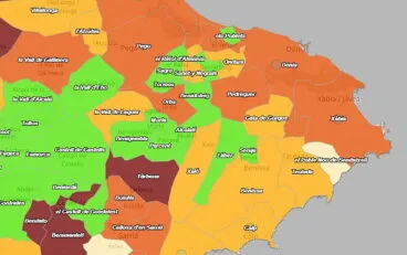 incidencia acumulada por municipios en la marina alta 11 de marzo 2022