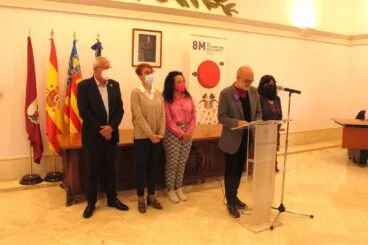 Javier Scotto, concejal de Igualdad, durante el acto del Día de la Mujer en Dénia