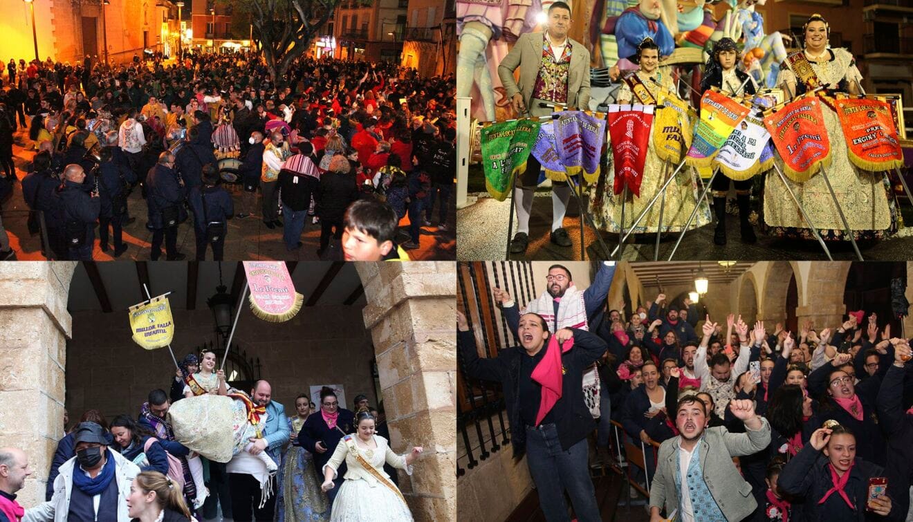 La jornada de premios falleros de Dénia