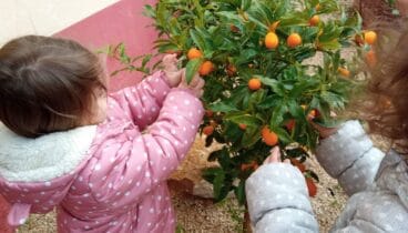 Los más pequeños cuidan del huerto